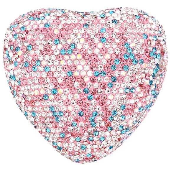 NEW Sparkling Swarovski Rhinestone Crystal Heart Bling Jewelry Ring Box … - Picture 1 of 17